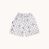 Shorts with checkered print