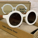 Sunglasses round, beige