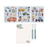 Little Dutch Magnet & Draw Set  ́Jim & Vehicles ́