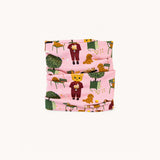 Scarf with pink park print