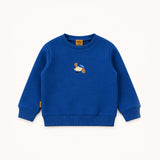 Sweatshirt royal blue with embroidery
