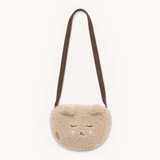 Wool teddy bag with embroidery