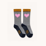 Socks navy blue/white stripes