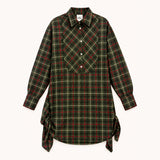 Lazy Monday checkered shirt dress
