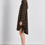 Lazy Monday checkered shirt dress