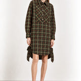 Lazy Monday checkered shirt dress