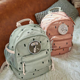 Mini Backpack, Happy Prints light olive