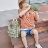 Mini Backpack, Happy Prints light olive