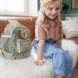 Mini Backpack, Happy Prints light olive
