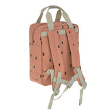 Mini Square Backpack - Happy Prints, caramel