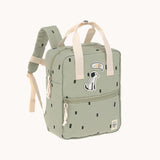 Mini Square Backpack - Happy Prints, light olive