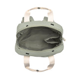 Mini Square Backpack - Happy Prints, light olive