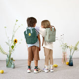 Mini Square Backpack - Little Gang, Lemon dark green