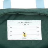 Mini Square Backpack - Little Gang, Lemon dark green