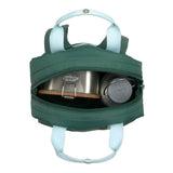 Mini Square Backpack - Little Gang, Lemon dark green