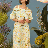 Dress with all-over print "Sky Garden"