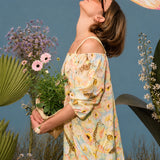 Dress with all-over print "Sky Garden"
