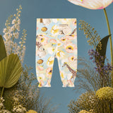 Leggings with high waist and all-over print "Sky Garden"