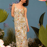 Dress with all-over print "Secret Brunch"