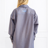 Shirt blue striped