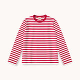 Top with red and white stripes