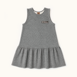 Grey pinafore dress