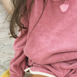 Shorts dark pink terry loop