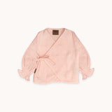 Pārliekama jaciņa rozā muslīns