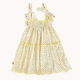 Kleita muslīna ar ziedu rakstu