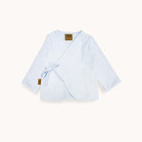 Wrap jacket light blue muslin
