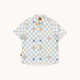 Shirt with checkered print