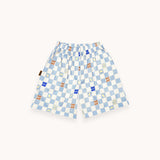 Shorts with checkered print