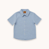 Shirt blue muslin