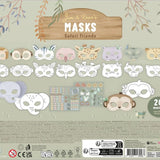 Little Dutch Masks Craft Book with Scissor  ́Safari
Friends ́