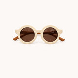 Sunglasses round, beige