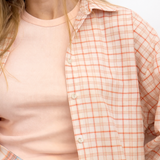 "Tina orange check" krekls