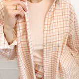 "Tina orange check" krekls