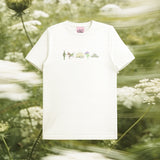White midsummer T-shirt for male