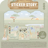 Little Dutch Reusable Sticker Story Booklet  ́Safari
Friends ́