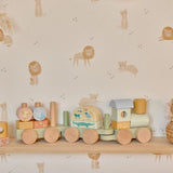Little Dutch Wooden Block Train ´Safari Friends´ FSC