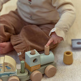 Little Dutch Wooden Block Train ´Safari Friends´ FSC