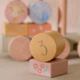 Little Dutch Wooden Block Train ´Safari Friends´ FSC