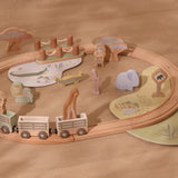 Little Dutch Wooden Train Track `Safari Friends` FSC